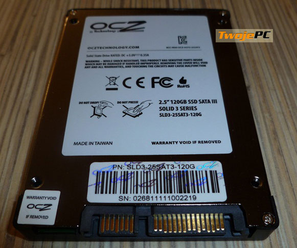 OCZ SOLID 3 SATA III 2.5 SSD 120GB