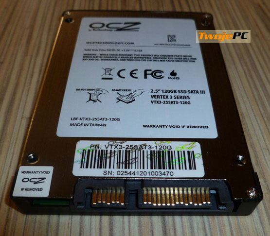 OCZ VERTEX 3 SATA III 2.5 SSD 120GB
